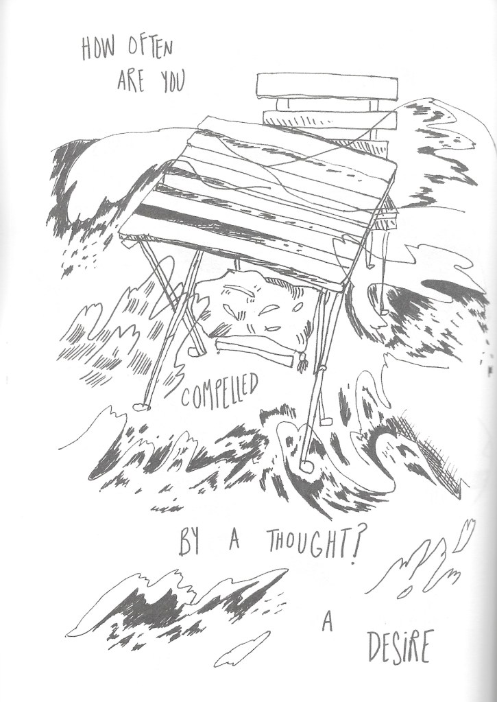 Panel from poetry comic "Earth Tide" by Carolyn Supinka 